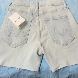 Mother Light Blue Denim Shorts. NEW WITH TAGS